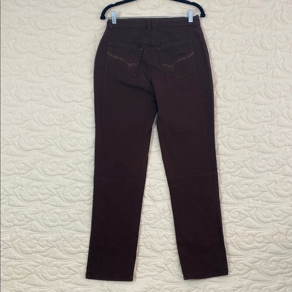 Gloria Vanderbilt Brown Amanda Jeans Size 6 High Rise - Picture 3 of 14